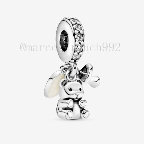 Pandora Baby Teddy Bear Dangle Charm - Picture 1 of 4